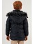 Yakası Suni Kürklü Çıkarılabilir Kapüşonlu Peluş Astarlı Mont Erkek Çocuk Mont 5760055 5