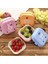 2pcs Japon Tarzı Çift Katmanlı Öğle Yemeği Kutusu, Sevimli Mini Bölücü Taze Tutma Bento Kutusu Taşınabilir Piknik Meyve Kutusu (Yurt Dışından) 4