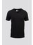 Erkek Siyah Pamuklu Likralı V-Yaka Slim Fit T-Shirt 1