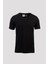 Erkek Siyah Pamuklu Likralı V-Yaka Slim Fit T-Shirt 1