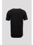 Erkek Siyah Pamuklu Likralı V-Yaka Slim Fit T-Shirt 2