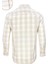 Erkek Beyaz-Taba Kareli Desen Uzun Kol Düğmeli Yaka Klasik Kesim Gömlek 4