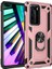 Huawei P40 Pro Kılıf Yüzüklü Standlı Tank Çift Katmanlı Vega Rose Gold 1
