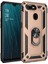 Oppo A5S Kılıf Yüzüklü Standlı Tank Çift Katmanlı Vega Gold 1