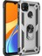 Xiaomi Redmi 9c Kılıf Yüzüklü Standlı Tank Çift Katmanlı Vega Gri 1