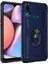 Samsung Galaxy A10S Kılıf Yüzüklü Standlı Tank Çift Katmanlı Vega Mavi 1