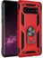 Samsung Galaxy S10 Plus Kılıf Yüzüklü Standlı Tank Çift Katmanlı Vega Kırmızı 1
