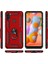 Samsun Galaxy A11 Kılıf Vega Standlı Yüzüklü + Ekran Koruyucu Nano 3