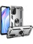 Xiaomi Redmi 9t Kılıf Vega Yüzüklü Standlı + Ekran Koruyucu Nano 1