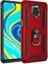 Xiaomi Redmi Note 9s Kılıf Vega Standlı Yüzüklü + Ekran Koruyucu Nano 1