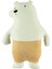 Sevimli Peluş Ayı Hayvanlar Uyku ve Oyun Arkadaşı Yastık 45 cm Bej 1