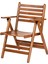 London Atina Katlanır Ahşap Bahçe Balkon Takımı -80X160 Masa + 4 Sandalye Set 2