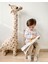 Giraffe Zürafa Dekoratif Yastık Uyku ve Oyun Arkadaşı Peluş Hayvanlar 1 Metre 100 cm x 34 cm Bej 1