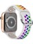 Cool Cold Apple Watch 7-6-Se-5-4-3-2 Seri (38/40/41) mm Uyumlu Ipeksi Yumuşak Spor Delikli Silikon Kordon 2