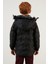 Yakası Suni Kürklü Çıkarılabilir Kapüşonlu Peluş Astarlı Mont Erkek Çocuk Mont 5760055 5