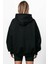 Kadın Siyah Bhvr Kapşonlu Sweatshirt 3