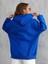 Kadın Mavi Calıfornıa Baskılı Sweatshirt 2