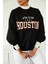 Kadın Siyah Houston Sweatshirt 1
