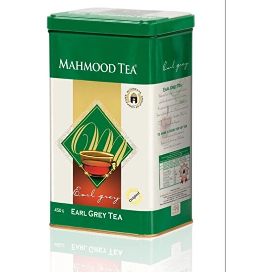 Mahmood Tea Bergamotlu Seylan Dökme Çayı Earl Grey Teneke Kutu 450 gr