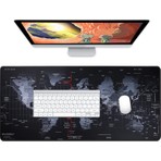 Slaster 90X40 Dünya Haritası Desenli Xxl Gaming Mousepad (Büyük Boy World Map Oyuncu Mouse Pad)