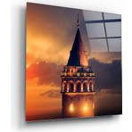 Insigne Galata Kulesi Cam Tablo - 60X60 cm