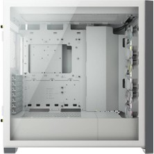 Corsaır CC-9011213-WW Icue 5000X Tamperlı Cam Yan Panel Mıd Tower Bılgısayar Kasası Beyaz