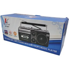 Knstar M-70BT Bluetooth + USB + Sd + Fm Radyo Kaset Çalar