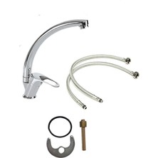 Elmina Armatür Mix Kuğu Mutfak Evye Musluğu Çeşmesi Bataryası