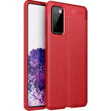 Apsuwa  Samsung Galaxy S20 Fe Kılıf Niss Derili Silikon Kırmızı