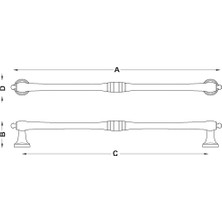 Hafele Gaın Kulp Parlak Rose 160 mm