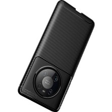 Apsuwa  Huawei Mate 40 Pro Karbon Görünüm Negro Silikon Kılıf + Ekran Koruyucu Ped