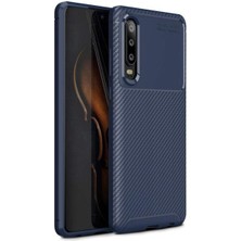 Apsuwa  Huawei P30 Karbon Görünüm Negro Silikon Kılıf