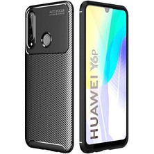 Apsuwa  Huawei Y6P Karbon Görünüm Negro Silikon Kılıf