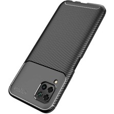 Apsuwa  Huawei P40 Lite Karbon Görünüm Negro Silikon Kılıf