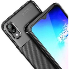 Apsuwa  Apsuwa Samsung Galaxy A10S Karbon Görünüm Negro Silikon Kılıf