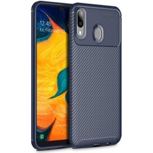 Apsuwa  Apsuwa Samsung Galaxy A30 Karbon Görünüm Negro Silikon Kılıf