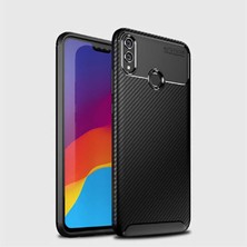 Apsuwa Xiaomi Mi Play Kılıf Negro Silikon Karbon Desen + Ekran Koruyucu Nano