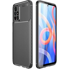 Apsuwa Xiaomi Poco M4 Pro 5g Kılıf Negro Silikon Karbon Desen + Ekran Koruyucu Nano