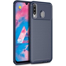 Apsuwa  Apsuwa Samsung Galaxy M30 Karbon Görünüm Negro Silikon Kılıf