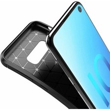 Apsuwa  Apsuwa Samsung Galaxy S10E Karbon Görünüm Negro Silikon Kılıf + Ekran Koruyucu Nano