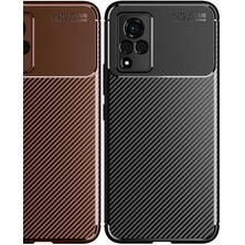 Apsuwa  Apsuwa Vivo V21 Karbon Görünüm Negro Silikon Kılıf