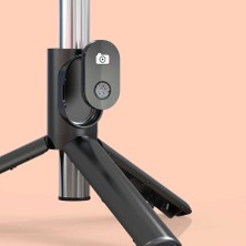 Dexmon Profesyonel Selfie Çubuğu Tripod Bluetooth Kumandalı 360 Derece Dönebilir Başlık Çok Fonksiyonlu