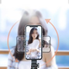 Dexmon Profesyonel Selfie Çubuğu Tripod Bluetooth Kumandalı 360 Derece Dönebilir Başlık Çok Fonksiyonlu