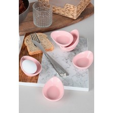 Keramika Açık Pembe Mini Gondol Çerezlik / Sosluk 8 Cm 6 Adet