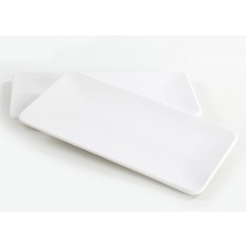 Keramika Mat Beyaz Siera Kayık Tabak 33 Cm 2 Adet