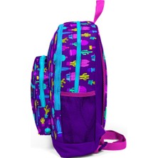 Coral High Mor Pembe Kaktüs Temalı İlkokul Çanta Seti 3'lü Set