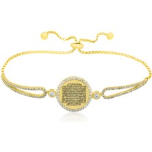 925 Gümüş Gümüş Ayetel Kürsi Kadın Bileklik