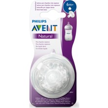 Philips Avent Natural Biberon Emziği Y Kesik 6m+ 2'li SCF046/27