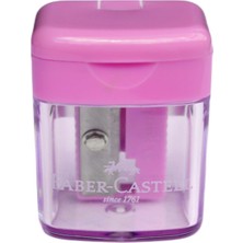 Faber-Castell Tek Gözlü Mini Box Kalemtıraş Pastel Pembe