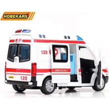 Xinh Yüksek Simülasyon 1/32 Diecast Model Oyuncak Araba Ambulans Metal Alaşım Geri Çekin Arabalar Oyuncaklar Araçlar Çocuklar Için Hediyeler | Diecasts oyuncak Araçlar